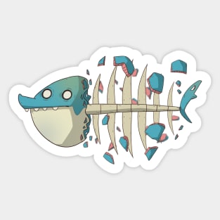 Fishbone Cartoon Version Sticker